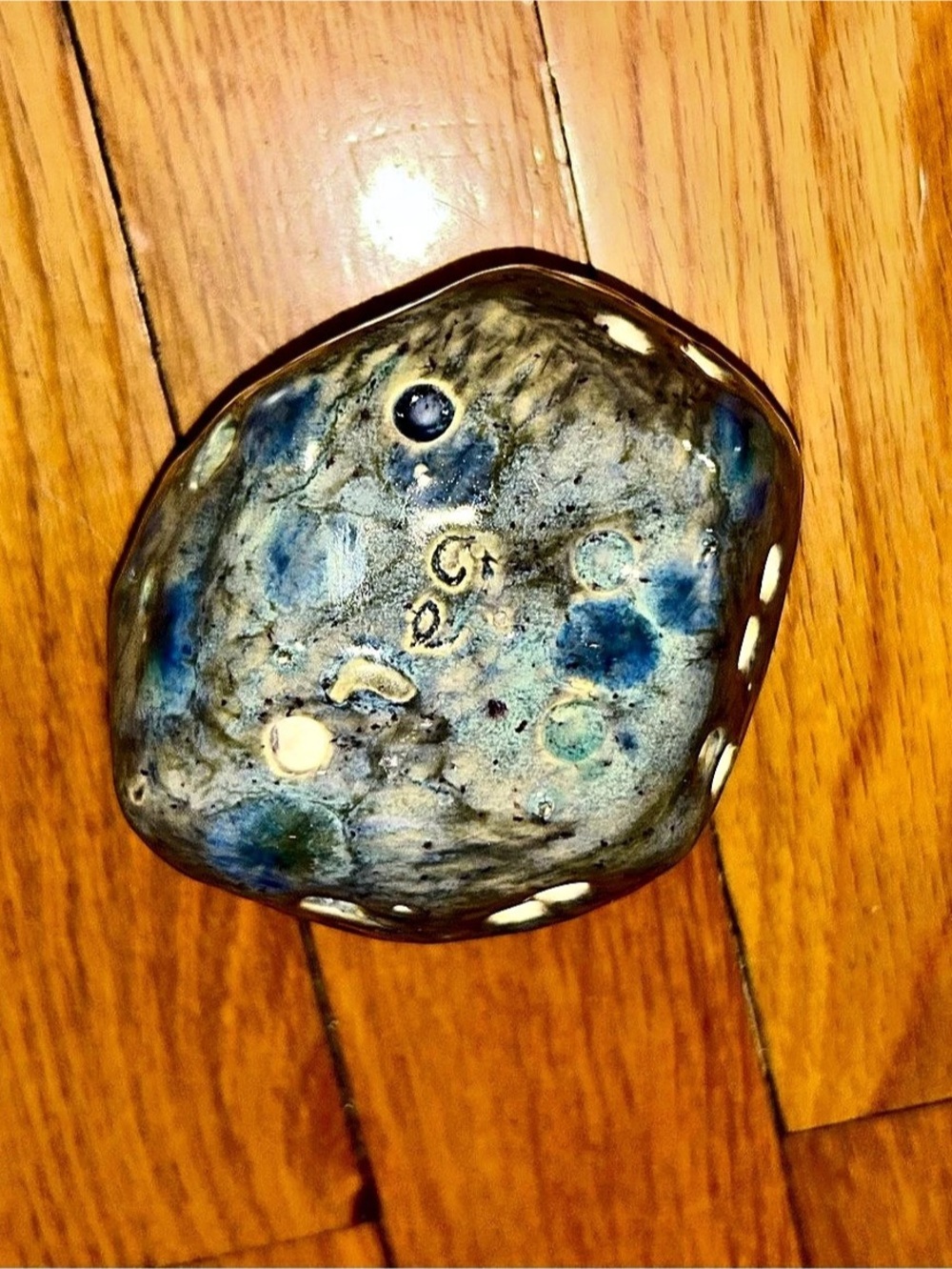 Handmade Ceramic Rock Rattle/ Meditation Spirit Stones